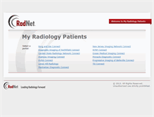 Tablet Screenshot of myradiologypatients.com